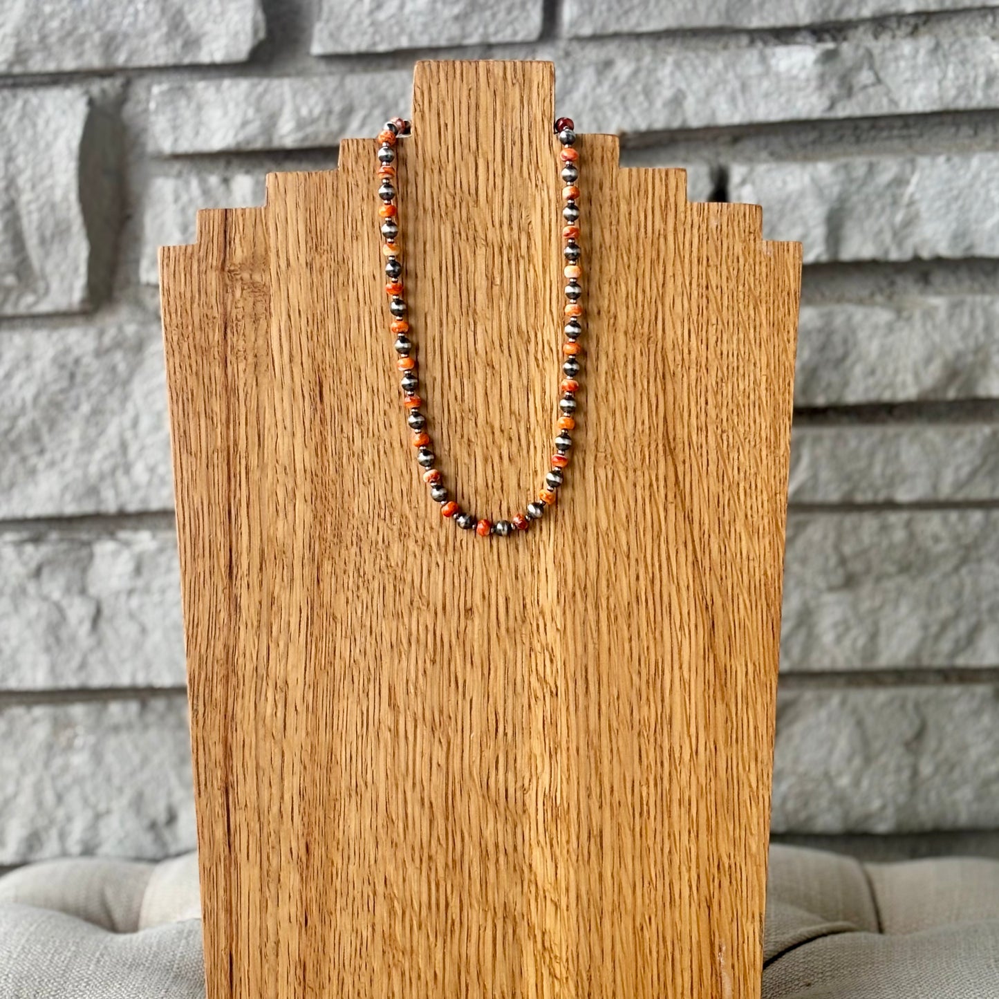 Orange Spiny Necklace