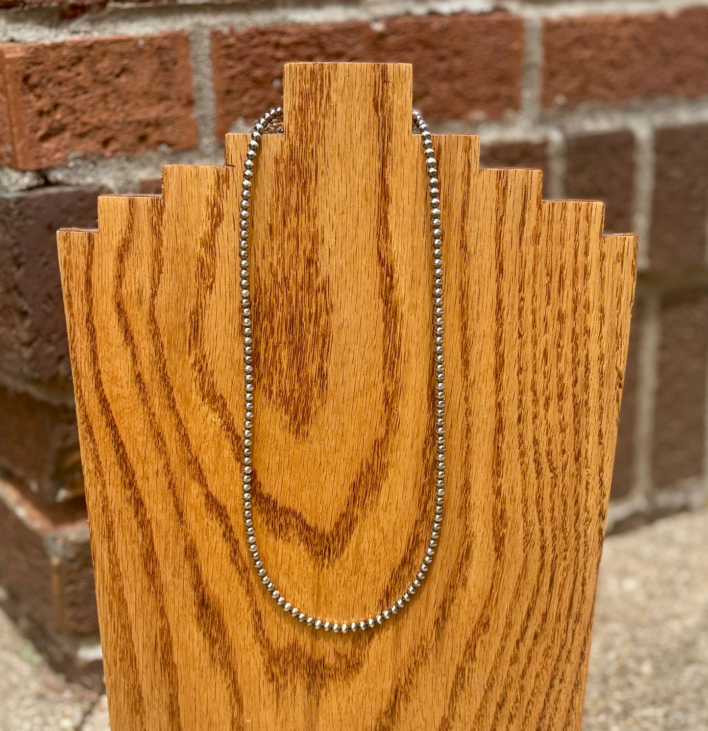4MM 20 inch Navajo Pearl Necklace