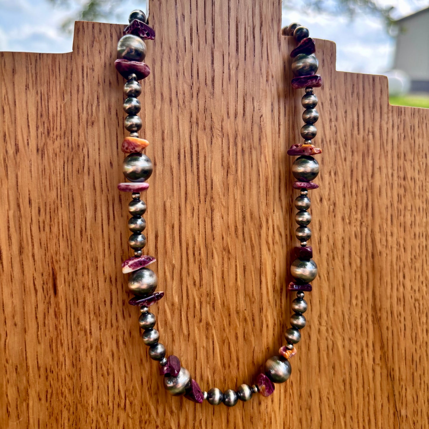 Purple Spiny Necklace