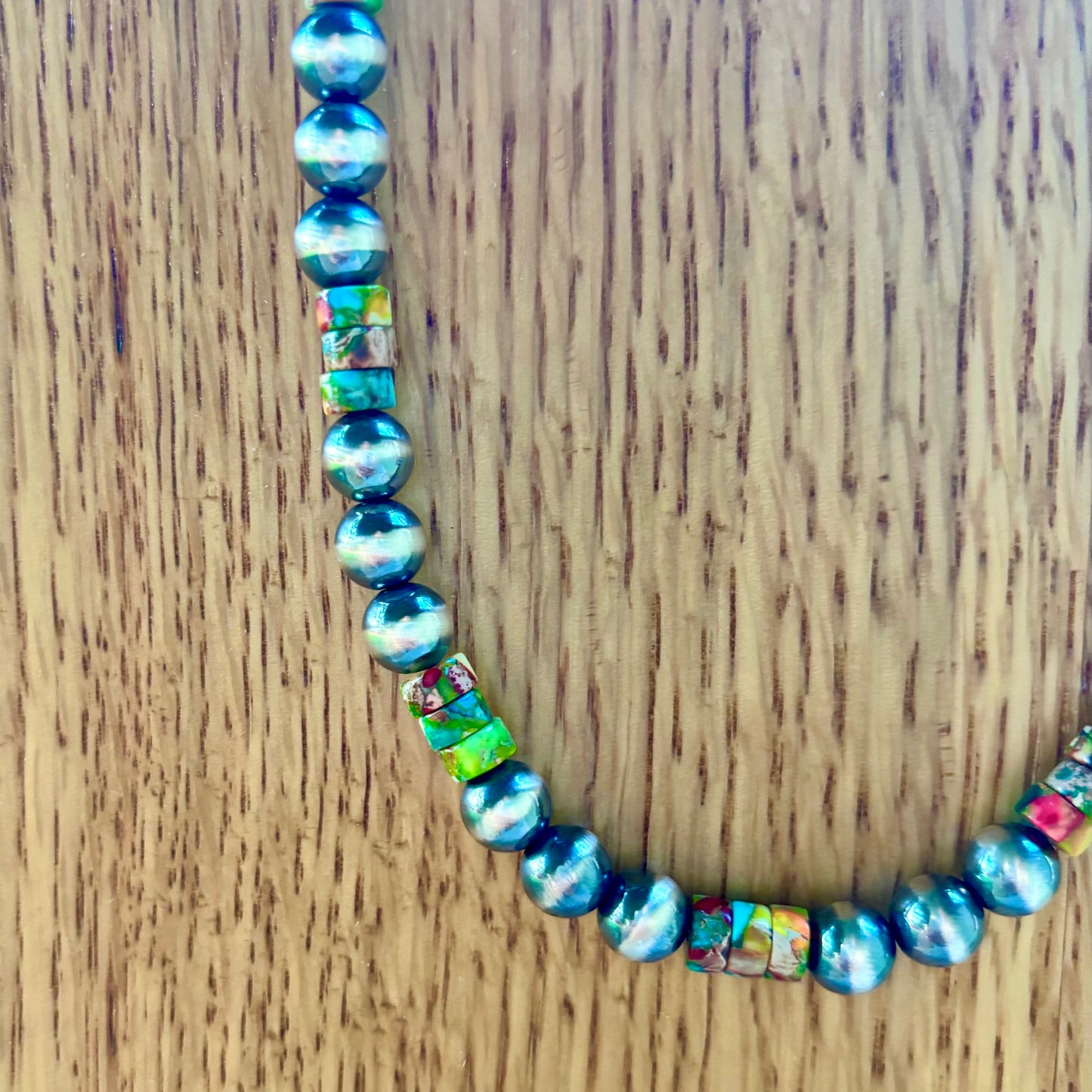 Mixed Color Stone Necklace