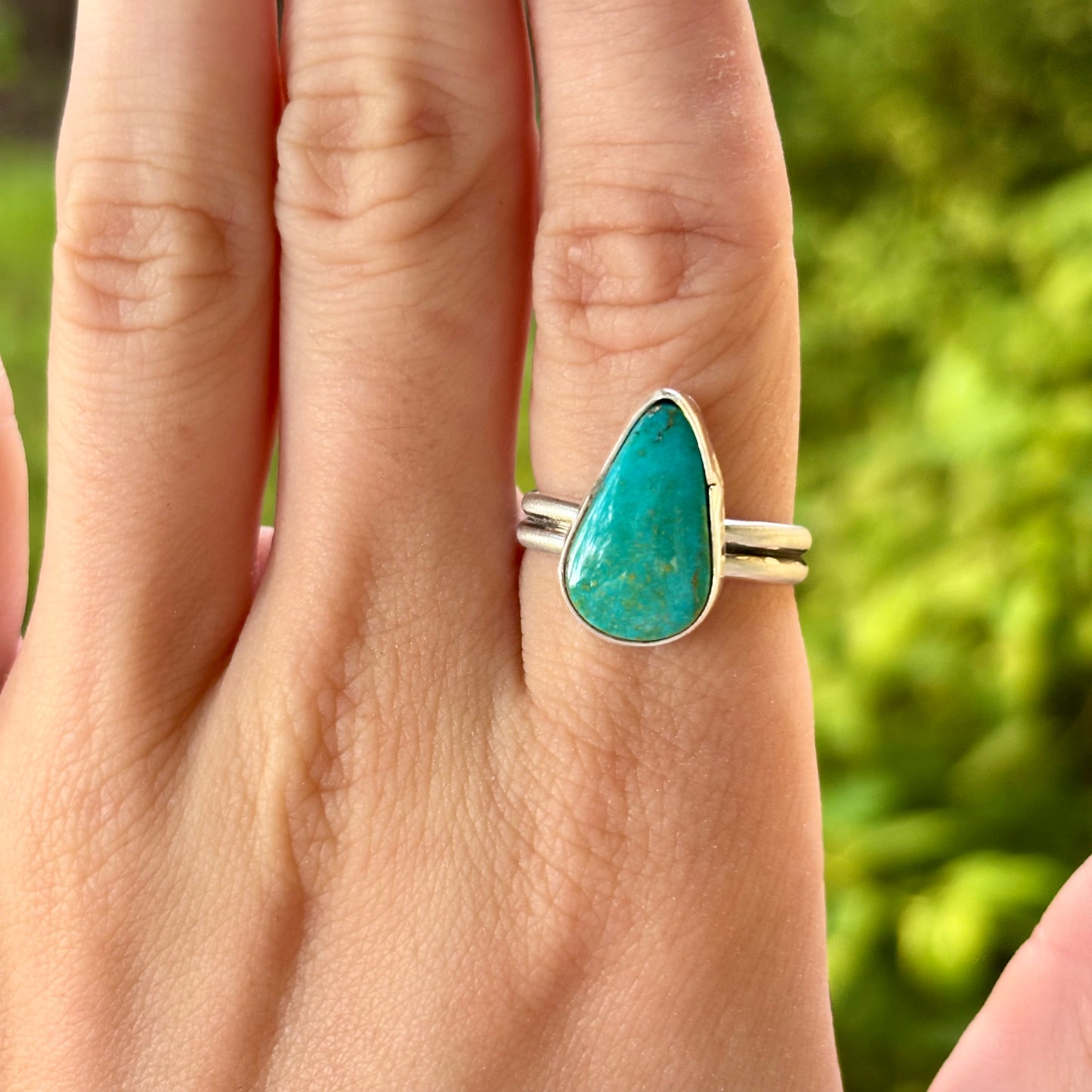 Turquoise Teardrop Ring