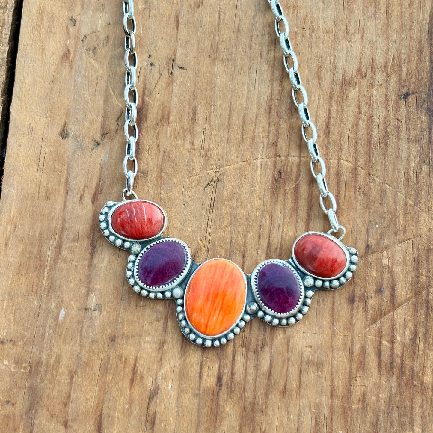 All Spiny Statement Necklace