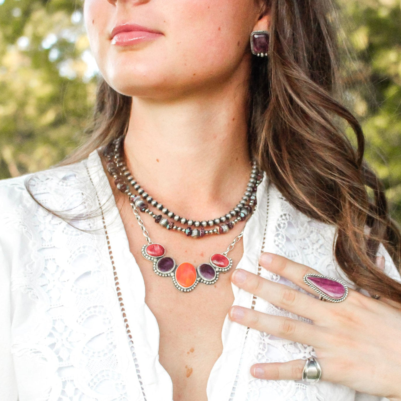 All Spiny Statement Necklace