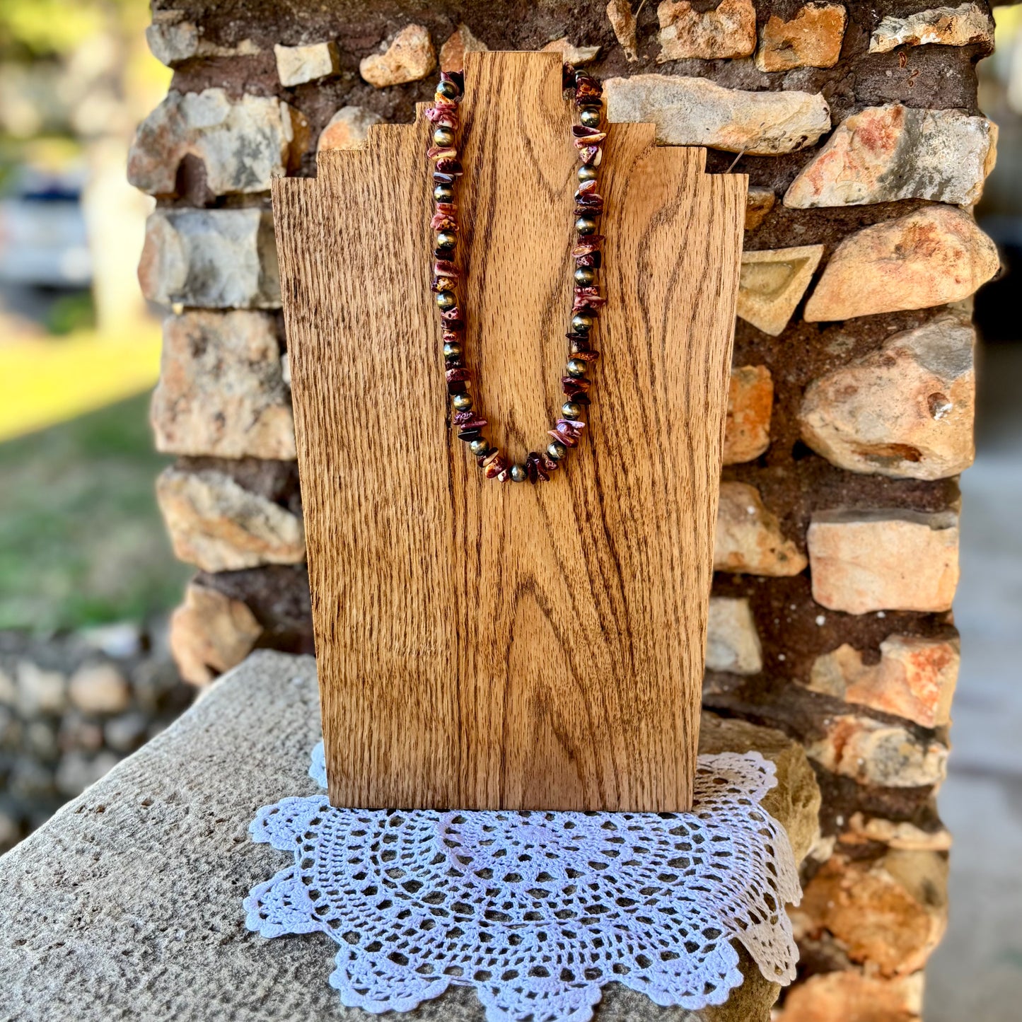 Purple Spiny Necklace
