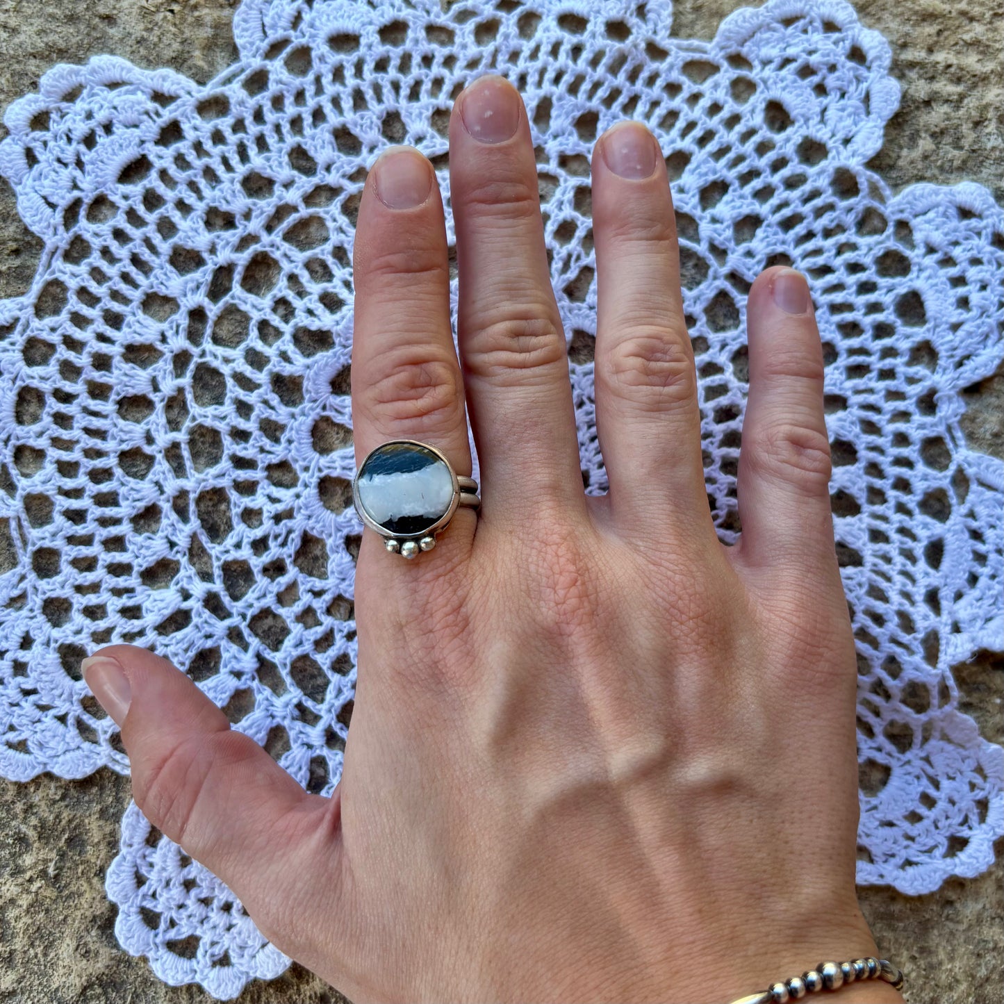 White Buffalo Ring - Size 7