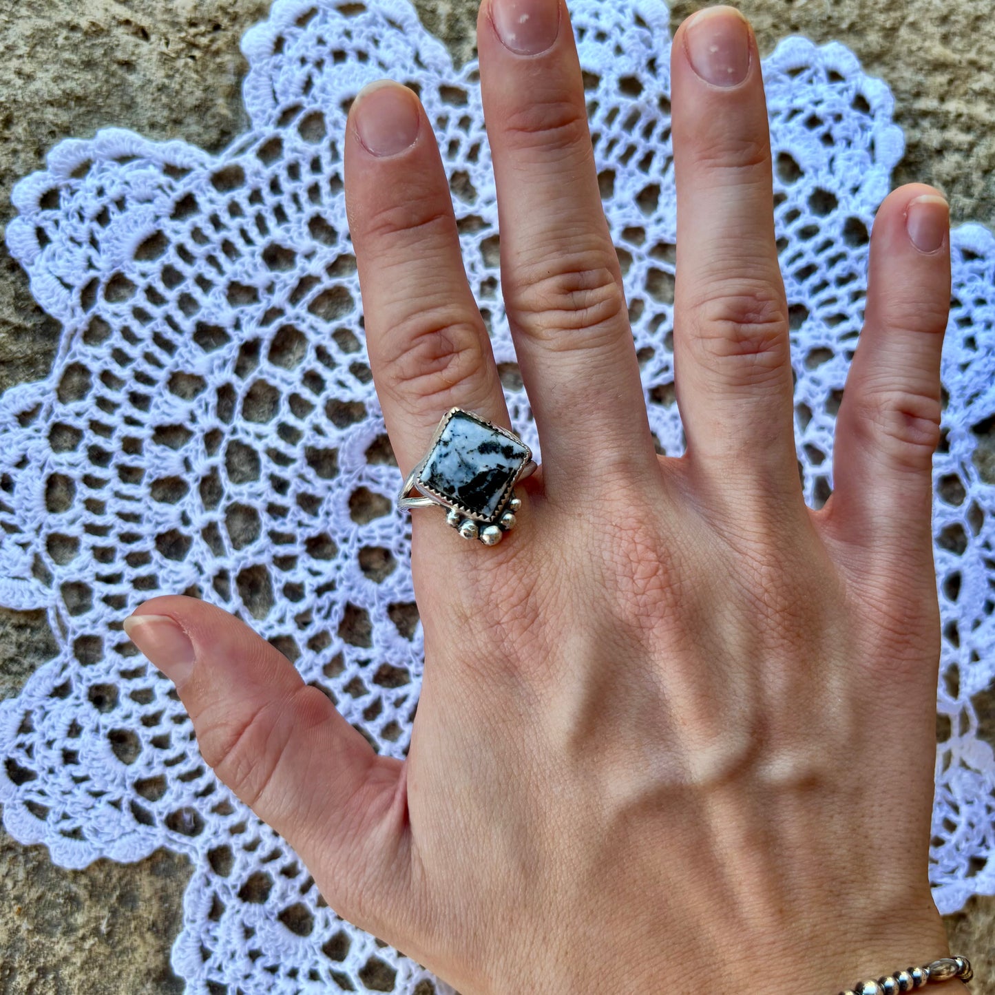 White Buffalo Ring - Size 9