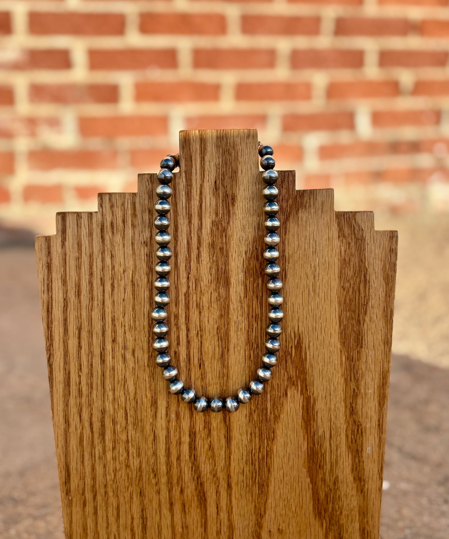 10MM 16 inch Navajo Pearl Necklace
