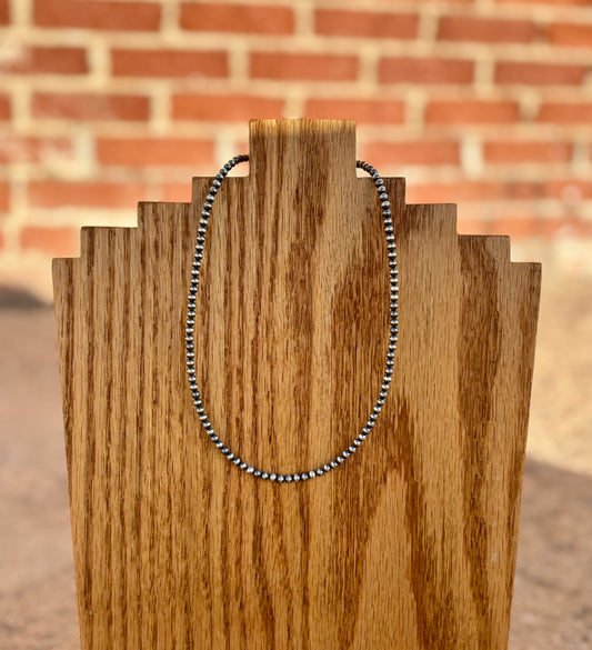 4MM 16 inch Navajo Pearl Necklace