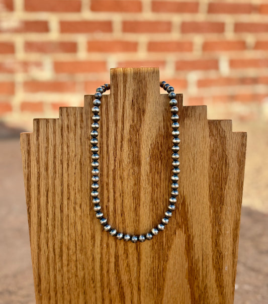8MM 16 inch Navajo Pearl Necklace