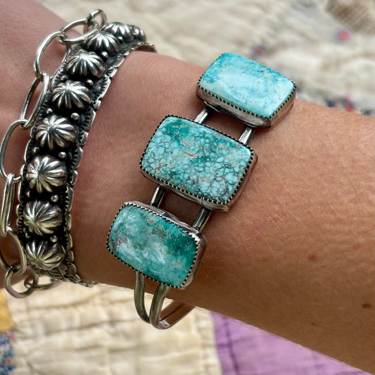 White Water Turquoise Cuff