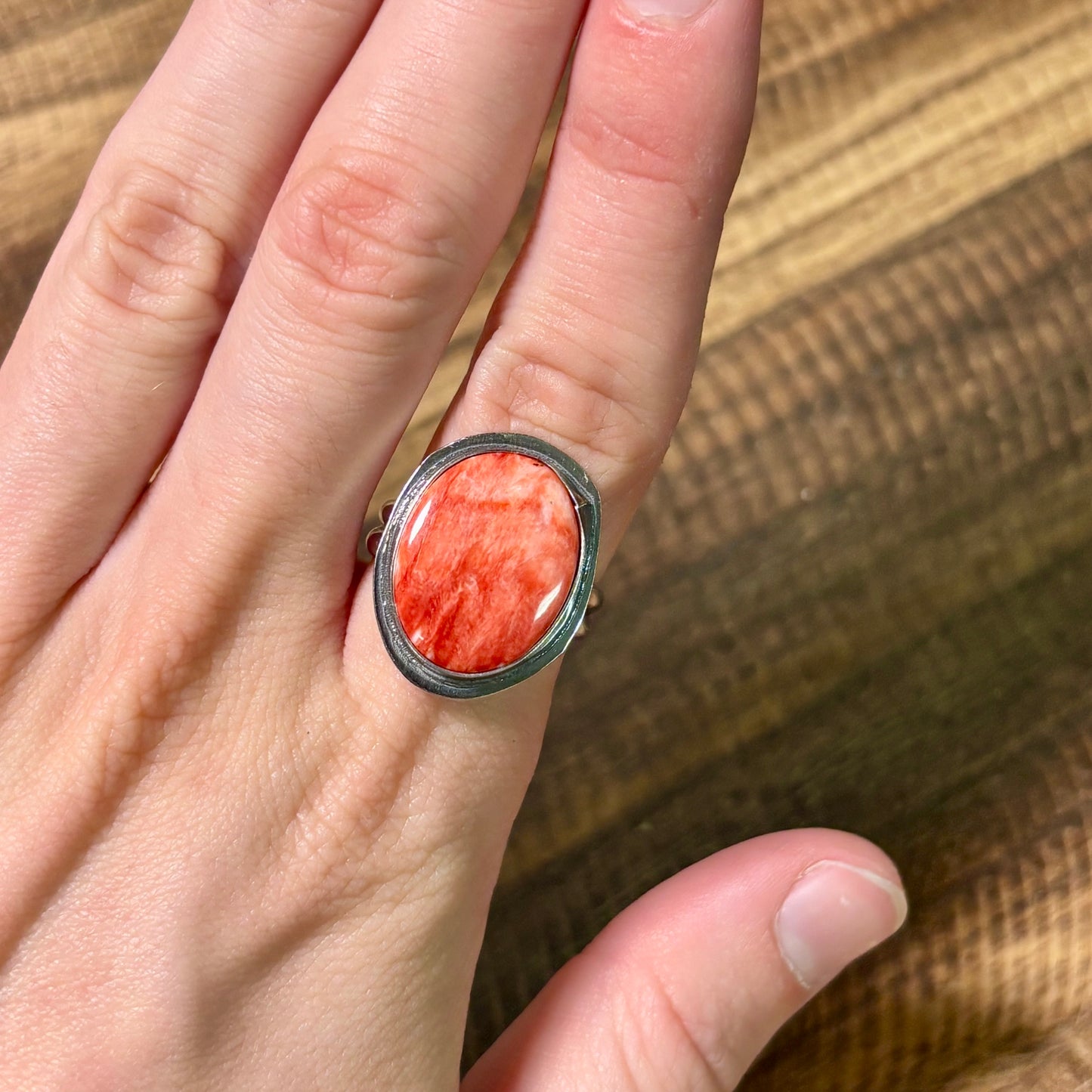 Red Spiny Ring - Size 7.5