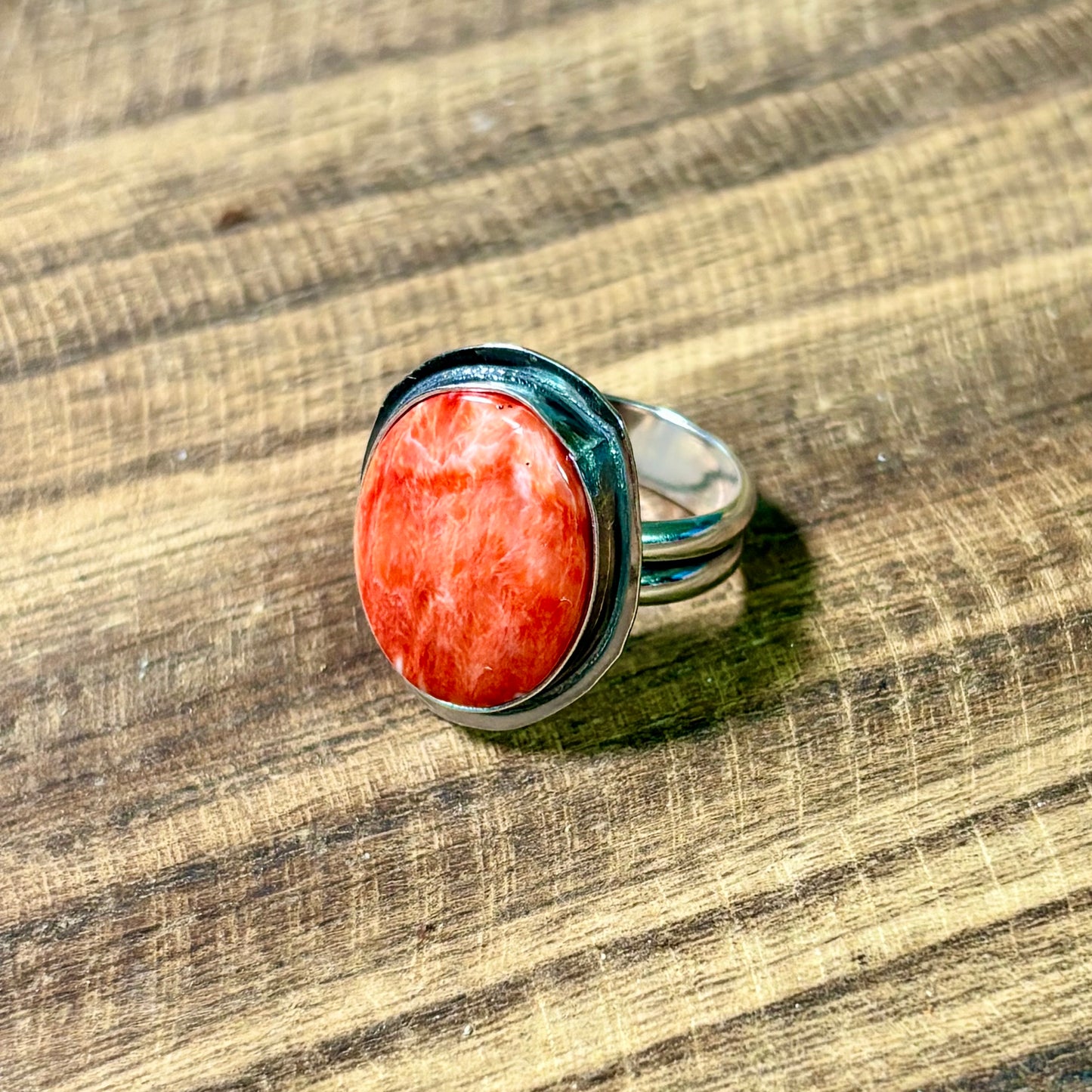 Red Spiny Ring - Size 7.5