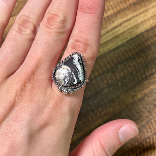 White Buffalo Ring - Size 9