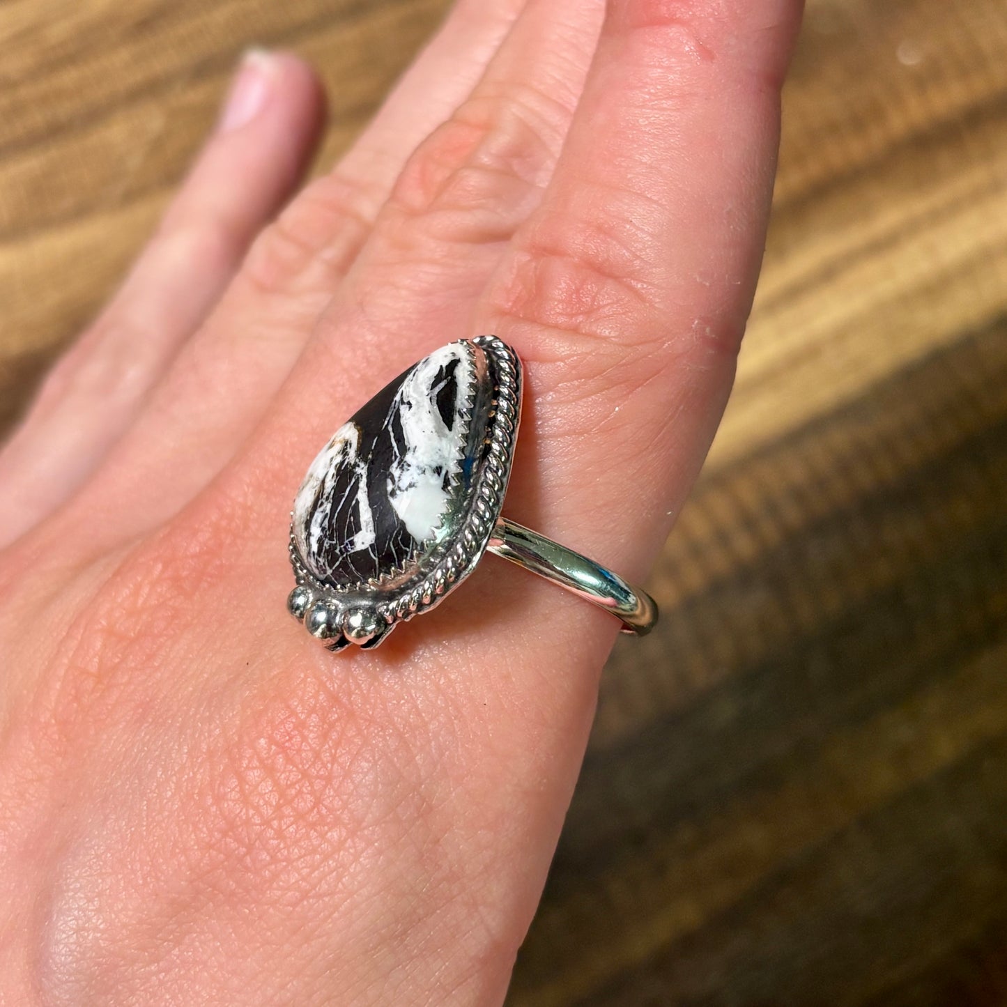 White Buffalo Ring - Size 9