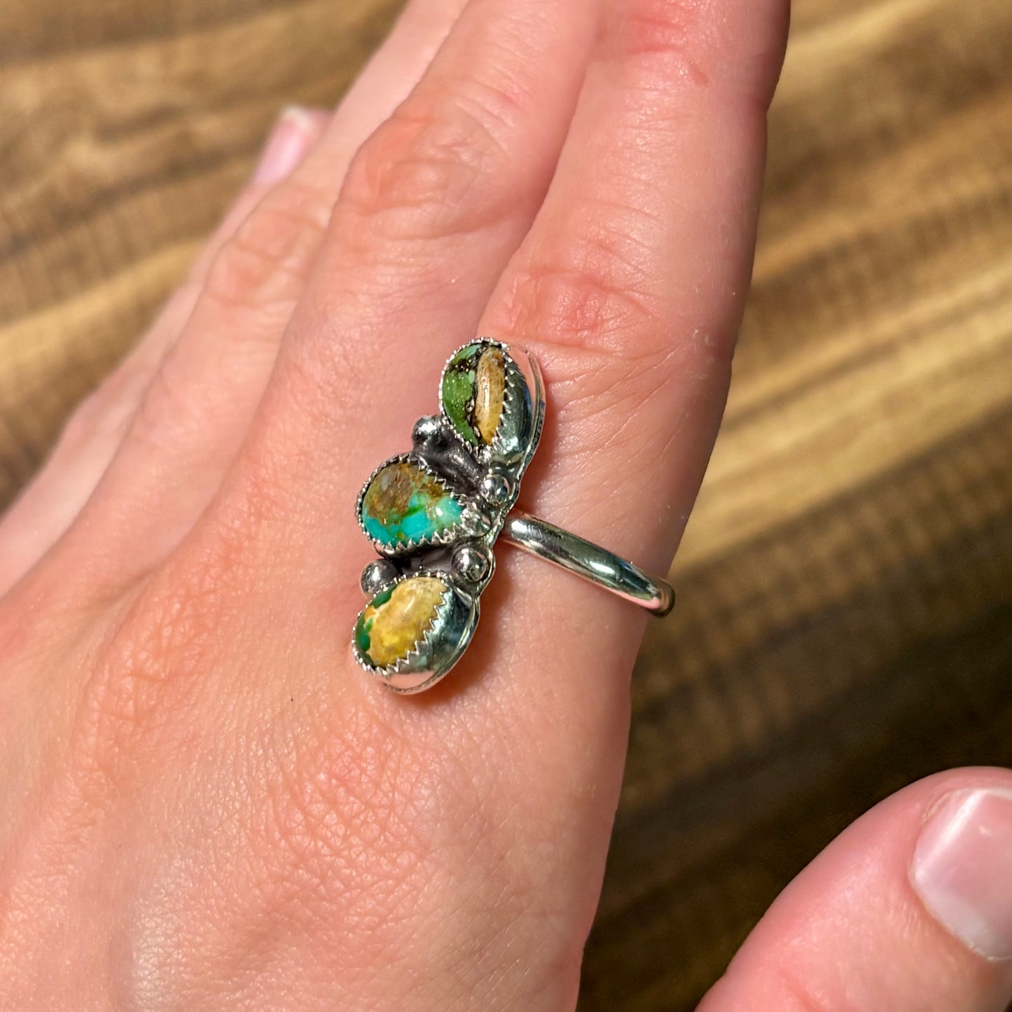 Sonoran 3 Stone Ring - Size 8