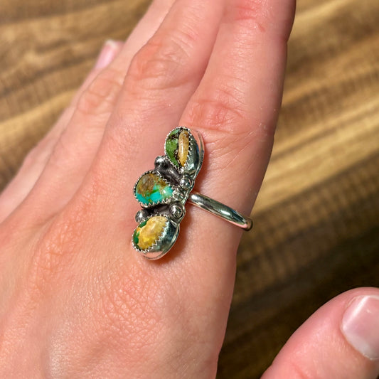 Sonoran 3 Stone Ring - Size 8