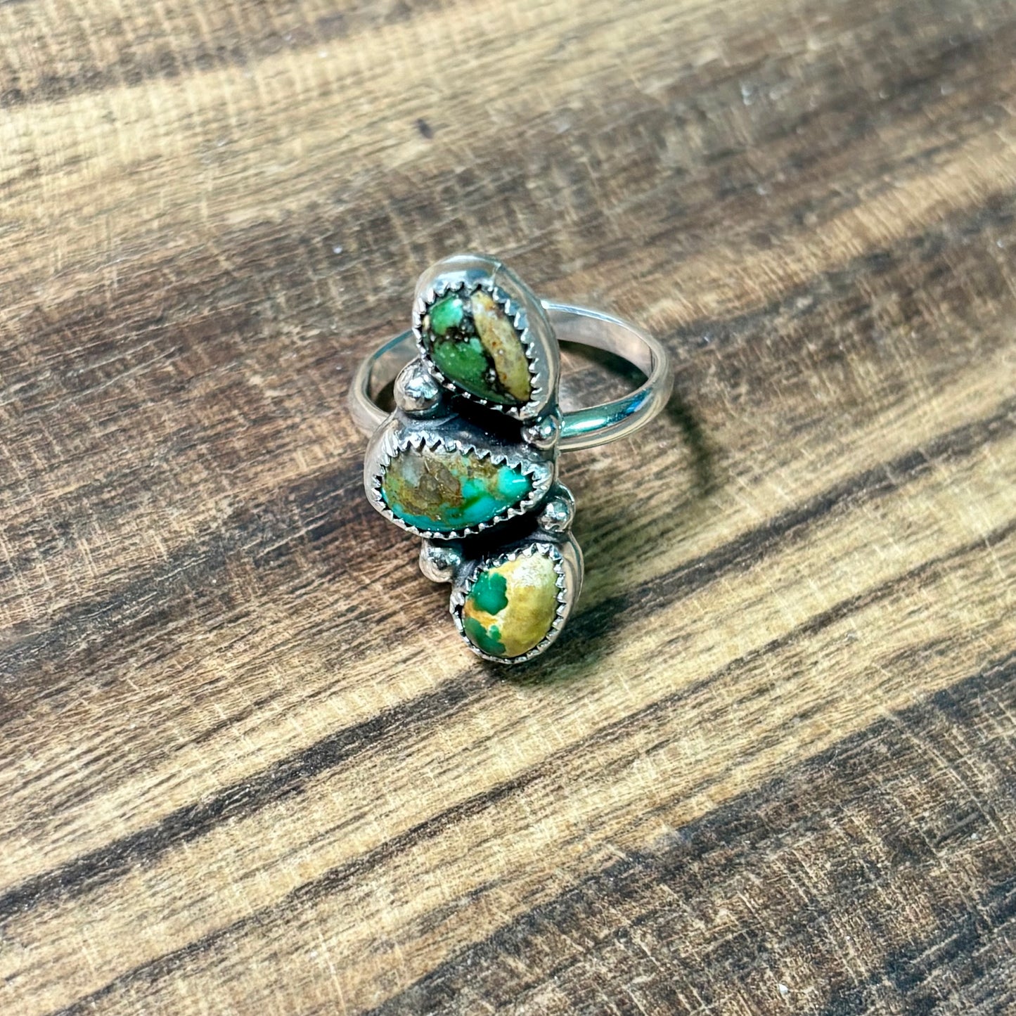 Sonoran 3 Stone Ring - Size 8