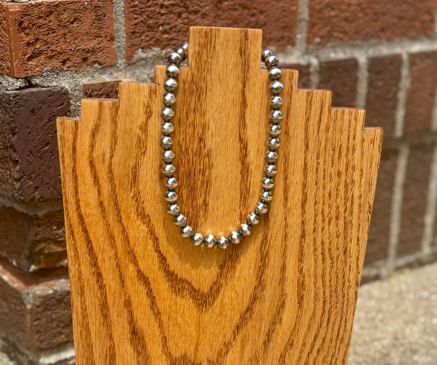 10MM 14 inch Navajo Pearl Necklace