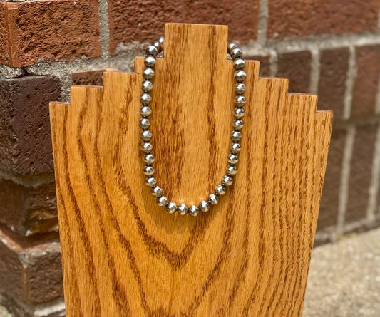 10MM 14 inch Navajo Pearl Necklace