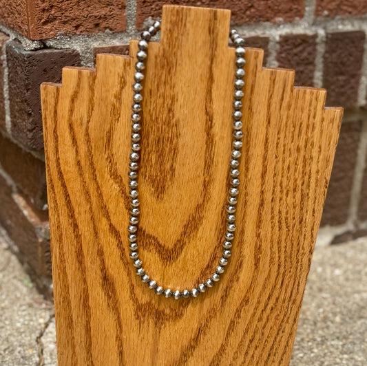 8MM 20 inch Navajo Pearl Necklace