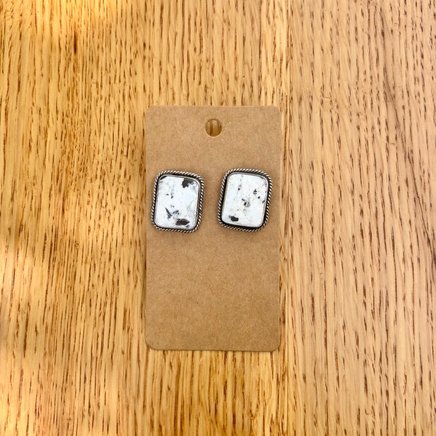 White Buffalo Earrings