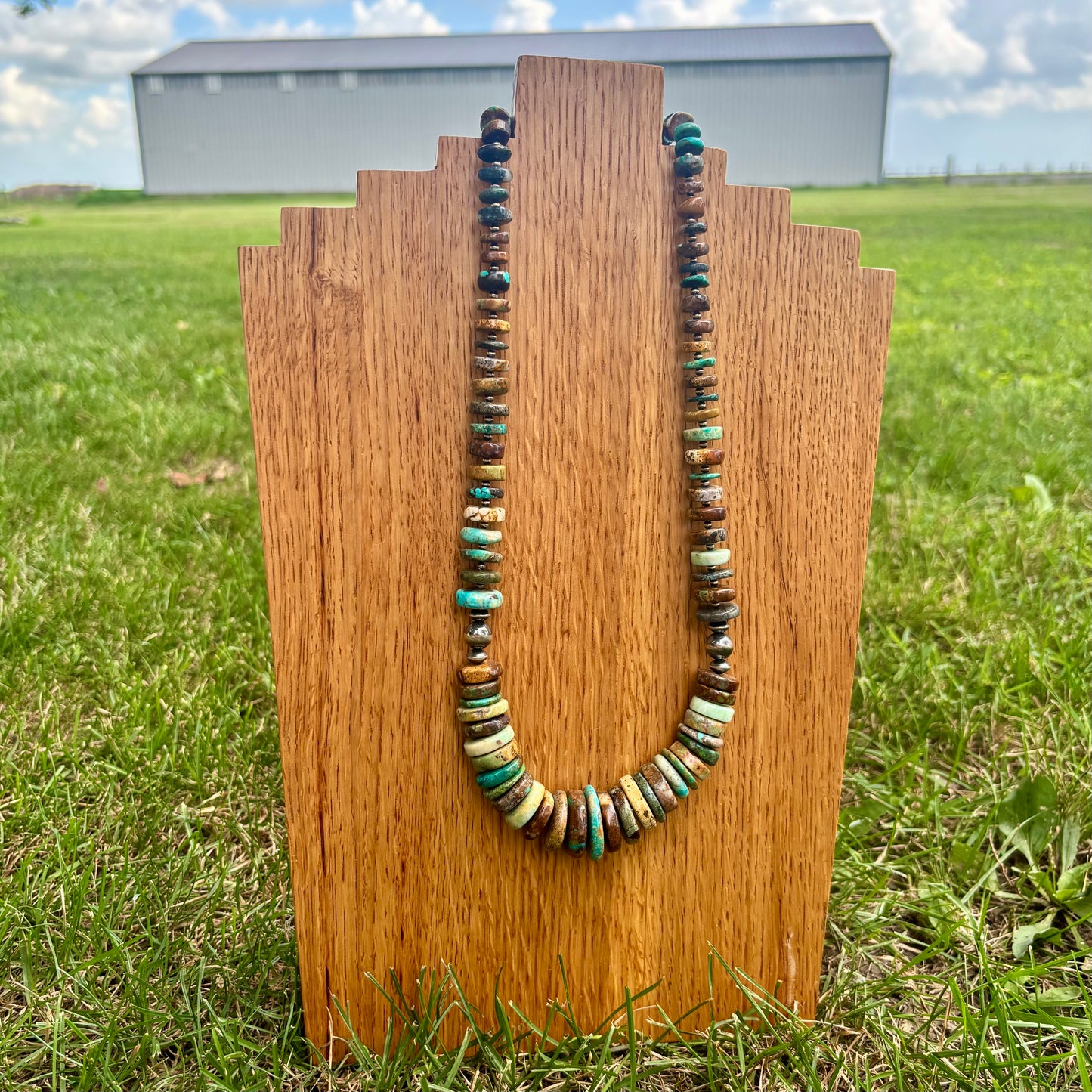 Green Turquoise Statement Necklace