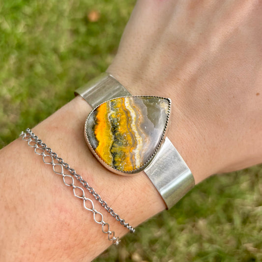 Bumblebee Jasper Cuff