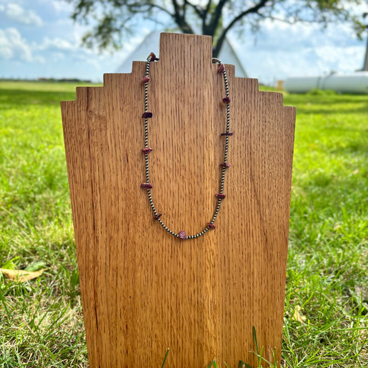 Purple Spiny Stacker Necklace