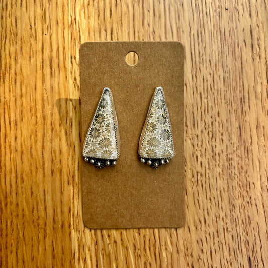 Fossil Starburst Earrings