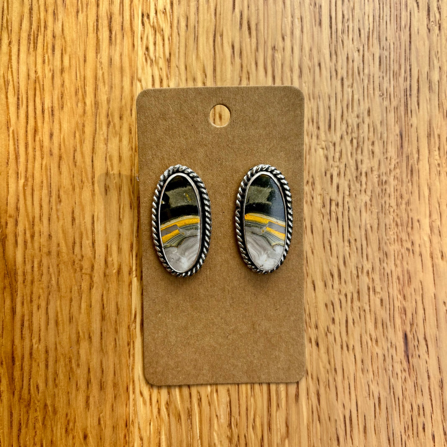 Bumblebee Jasper Earrings