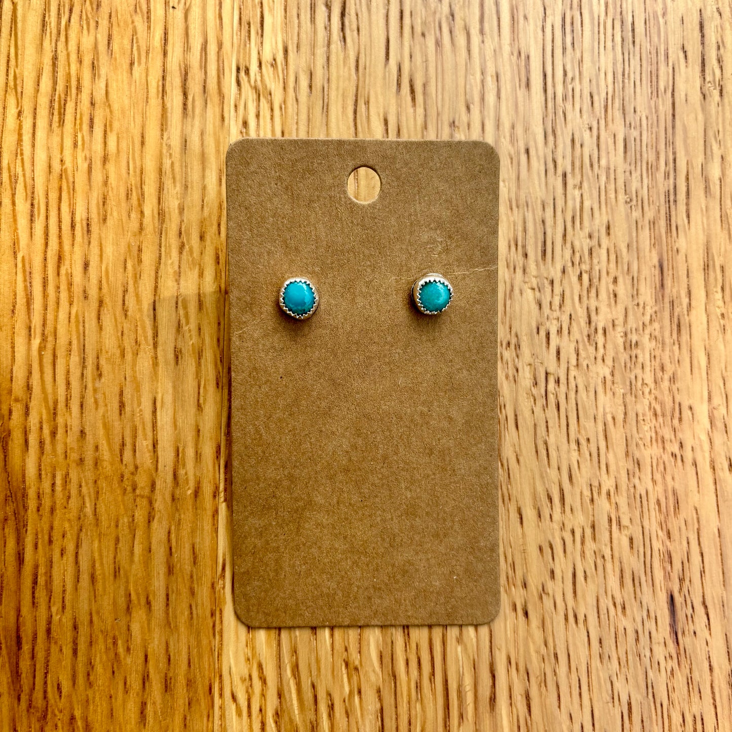 Turquoise Button Studs