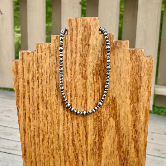 Navajo Pearl Stacker Necklace