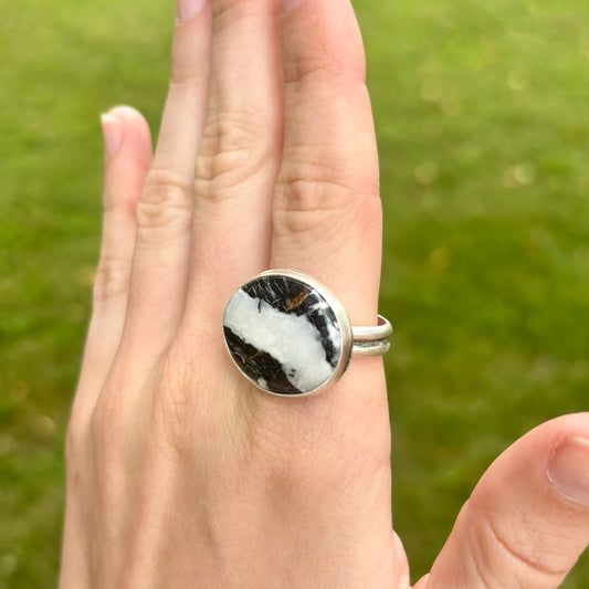 White Buffalo Ring - Size 9 3/4