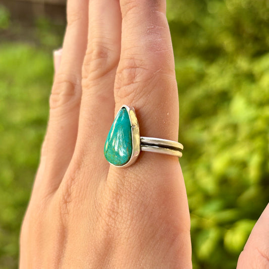 Turquoise Teardrop Ring