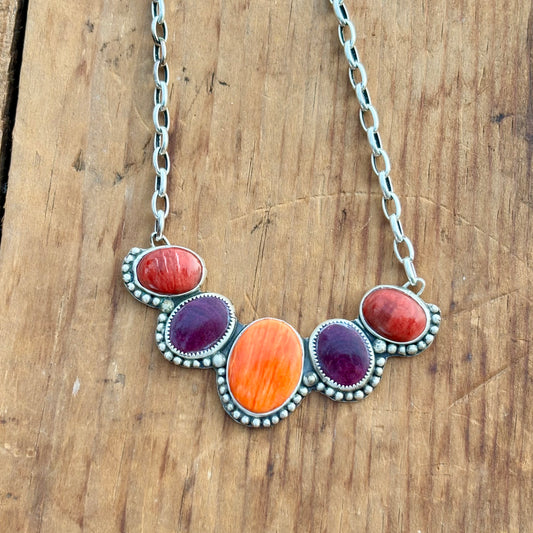 All Spiny Statement Necklace