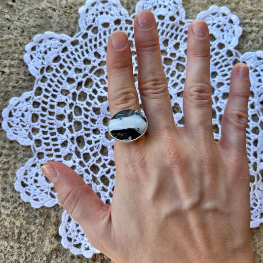 White Buffalo Ring - Size 9 3/4
