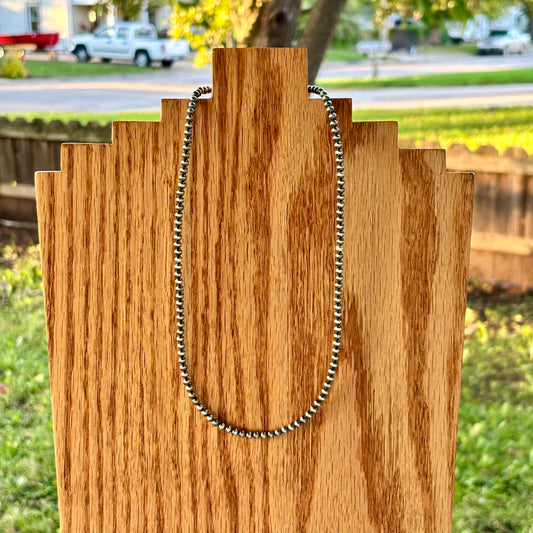 4MM 18 inch Navajo Pearl Necklace